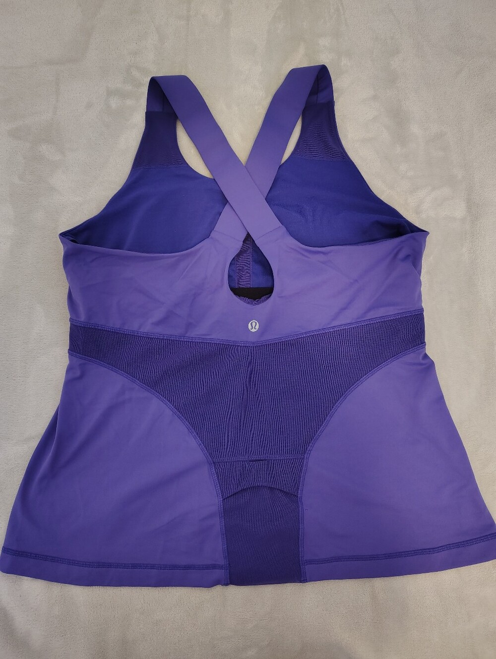 🍋lululemon athletica Purple Cross-Back Sports Tank - Size 14 (Large)